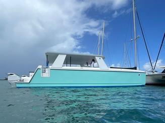 Private 45ft Catamaran for Beach cruisin, Private snorkeling and Sunset Trip