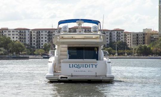 48ft ''Liquidity'' Azimut Flybridge Motor Yacht Rental in Tampa, Florida