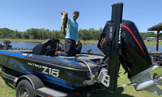 Nitro Z18 175HP Bass Boat in Lake Tarpon