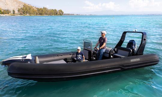 New Mostro 621 Offshore RIB boat Rental in Paros, Greece