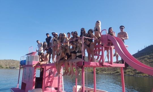 Double Deck Part Pontoon for Bachelorette Party in Phoenix!