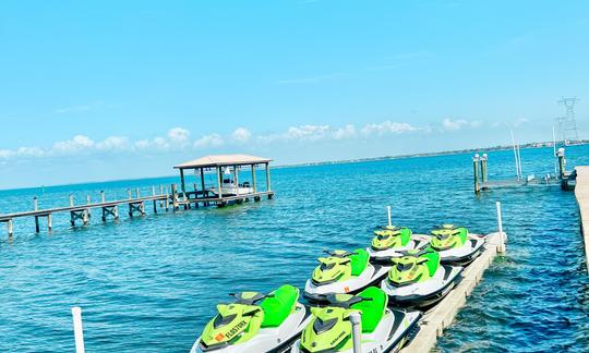 Fleet of 6 sea doo wave runners.