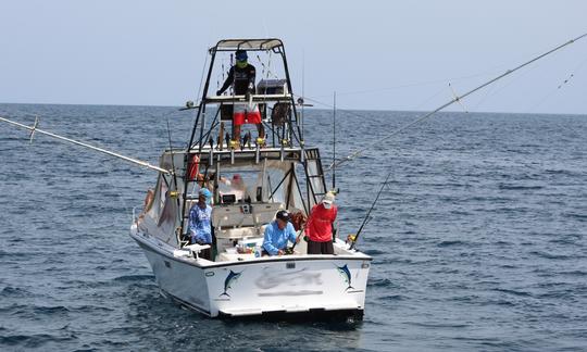 Carta de pesca deportiva para la pesca costera y marina en Costa Rica