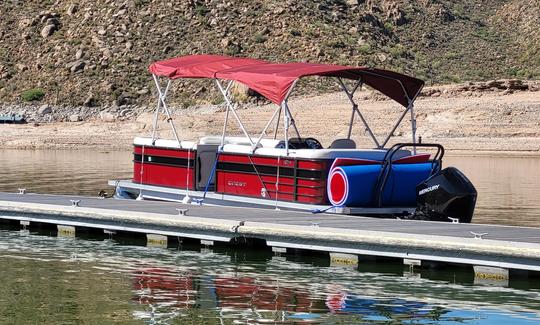 2022 Crest 240LX Tritoon para alugar em Roosevelt Lake com capacidade para 12 pessoas!