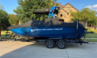 ''Gas Included'' Super Air Nautique G23 Wakesurf Rental on Lake Grapevine