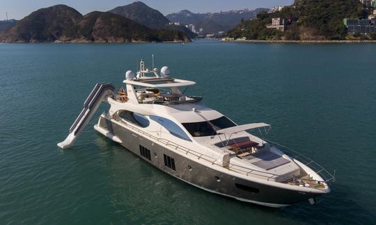 Mega iate de luxo Azimut 88 pés para alugar em Hong Kong