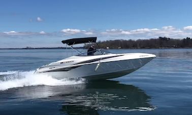 Location spéciale automnale Larson Bowrider de 21 pieds à 125 $/heure à Lake Minnetonka, Minnesota