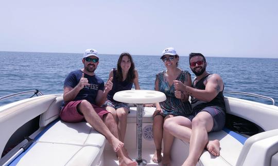 Bayliner Element 197 Sundeck Comfortable Open Boat Rental in Marbella, Spain