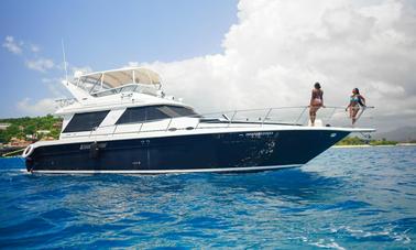 Un yacht Sea Ray Sedan de 55 pieds ultra luxueux à Montego Bay en Jamaïque ! Visites privées !