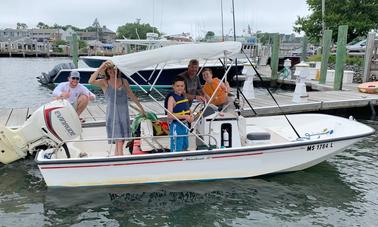 Half Day Rental | 17′ Montauk Center Console Boston Whaler in Hyannis Harbor, Massachusetts - Cape Cod