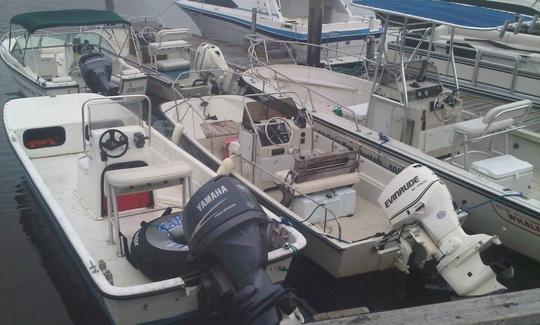 Half Day Rental | 17′ Montauk Center Console Boston Whaler in Hyannis Harbor, Massachusetts - Cape Cod