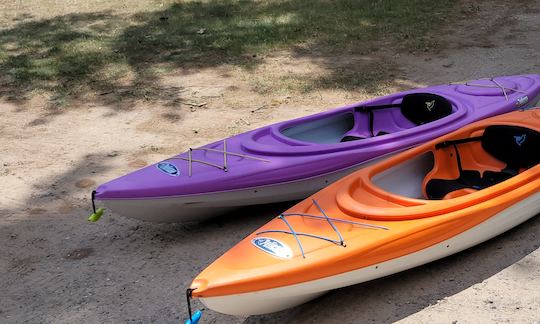 Kayaks on the water