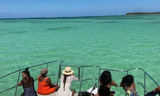 🤩🥳 Barco de festa em catamarã para 40 pessoas em Miches 🤩🥳