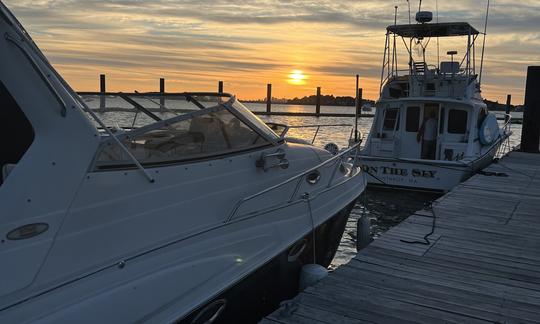 Un superbe yacht à moteur Regal Commodore 2760 de 2000 pour toutes les occasions, prêt à louer à Boston, dans le Massachusetts