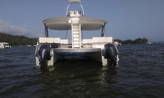 🤩🥳 Catamarán a motor para 18 personas listo para alquilar en Samaná 🤩🥳