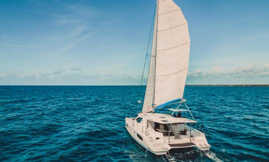 44' Leopard Catamaran All-Inclusive Charter in Playa del Carmen.