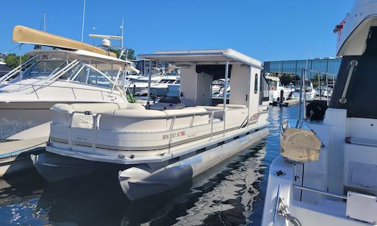 BATEAU PONTON DE FÊTE DE 30 PIEDS ! 