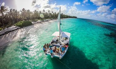 Fretes relaxantes de catamarã em Punta Cana