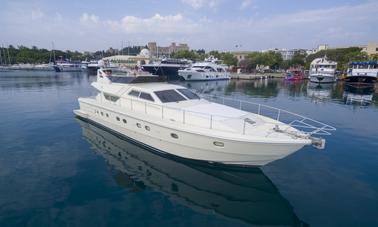 Exclusive Day Cruise From Rhodes Aboard 60ft Ferretti Flybridge Luxury Motor Yacht