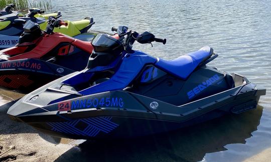 Two 2022 Sea Doo Spark Trixx 2UP for rent in White Bear Lake Minnesota