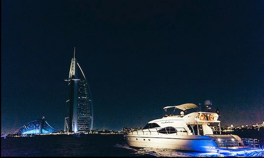 70' Power Mega Yacht Rental in Dubai Marina, Dubai for 22 person!