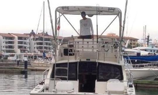 28ft Bertram Sports Cruiser in La Cruz de Huanacaxtle Marina, Mexico