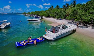 Excursion en yacht privé à Miami/ Nagez dans un magnifique banc de sable (12 personnes)