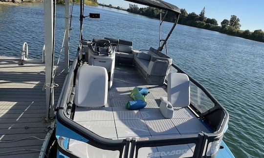 9 passenger capacity Seadoo pontoon boat