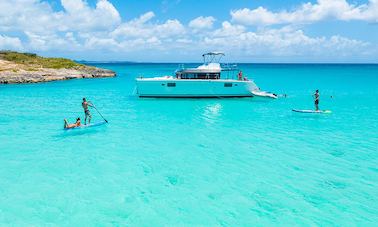 St. Martin Private Boat Tour with Lagoon 450 Cruising Catamaran