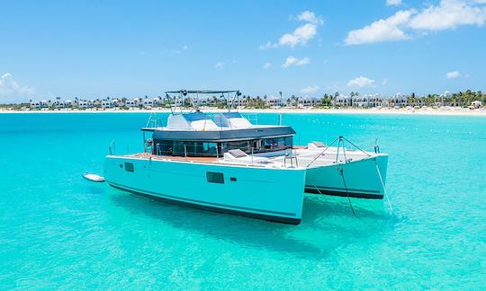 St. Martin Private Boat Tour with Lagoon 450 Cruising Catamaran