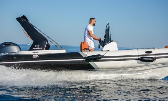 Private Day Trips with the best boat Tiger Marine 650 Topline in Zadar, Croatia