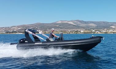 New Mostro 621 Offshore RIB boat Rental in Paros, Greece