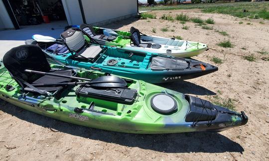 3 caiaques de pesca - 1 tandem para alugar em Pueblo, Colorado