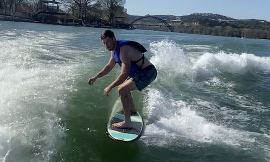 Take a ride on one of the baddest wake boats on the lake