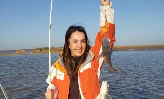 Barco de pesca para alugar no rio San Bernard - perfeito para 4 pessoas