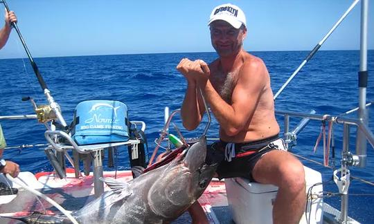 Pesque peixes grandes a bordo do iate Sportfisher de 40 pés - máx. 6 pessoas em Llucmajor