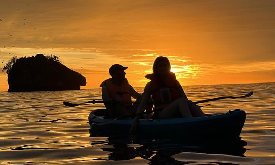 Séance au coucher du soleil et bioluminescence à Mismaloya, Jalisco