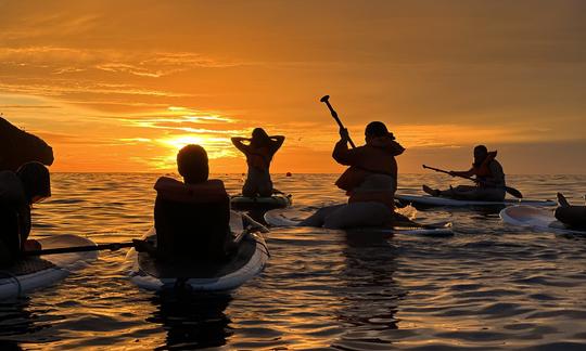 Séance au coucher du soleil et bioluminescence à Mismaloya, Jalisco