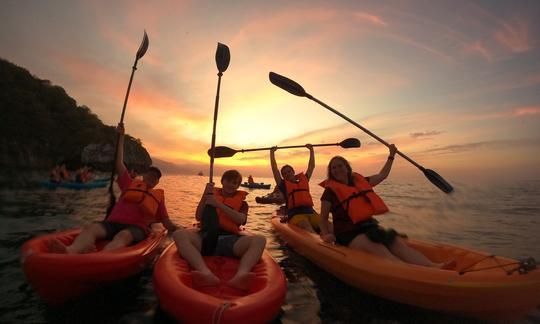 Séance au coucher du soleil et bioluminescence à Mismaloya, Jalisco