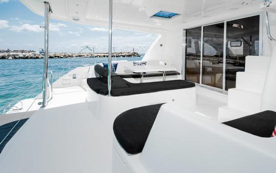 Aluguer de catamarã Leopard com tudo incluído de 44 pés na Riviera Maya