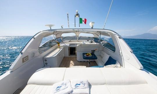 Rizzardi 50 topline Motor Yacht for rent in Sorrento, Amalfi, Positano and Capri.