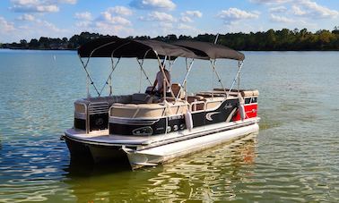 Avalon Tritoon for 12 people available on Lake Conroe in Montgomery, Texas