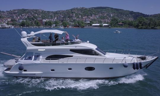 Gorgeous 63ft Luxury Motor Yacht Charter in Istanbul B2