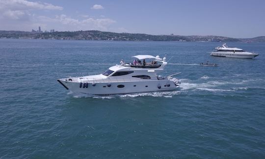 Gorgeous 63ft Luxury Motor Yacht Charter in Istanbul B2