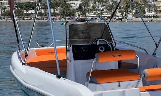 Rent Voraz boat without license for 8 persons in Benalmádena, Spain