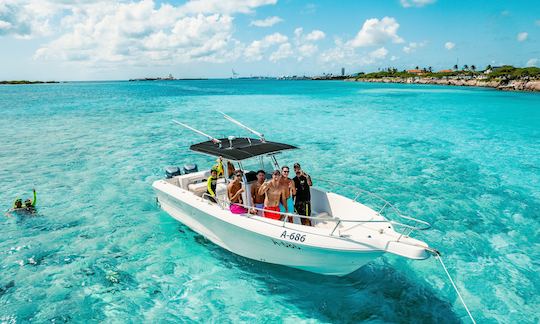 Private Snorkel/Sunset Charters In Aruba | 27ft Center Console for up to 10 gsts