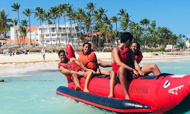 🔥 OFERTAS FLASH 🔥 Alquiler de banana boat en Punta Cana, República Dominicana 🛥️🎉🎶