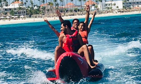 🔥 OFFRES FLASH 🔥 Location de bateaux Banana à Punta Cana, en République dominicaine 🛥️🎉🎶