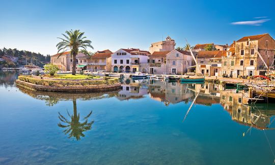 Town Vrboska on Hvar island