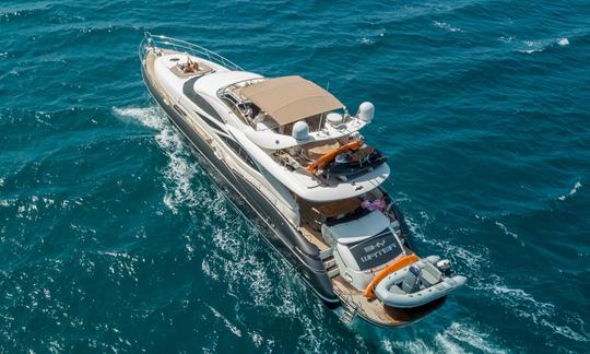 Cabines M/Y de luxe avec 4 cabines en Croatie- Sunseeker 84 Manhattan